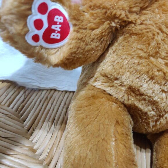 Build A Bear BAB Light Brown Puppy Dog Plush Stuffed Animal Smiley Face 16" Toy - Picture 7 of 7